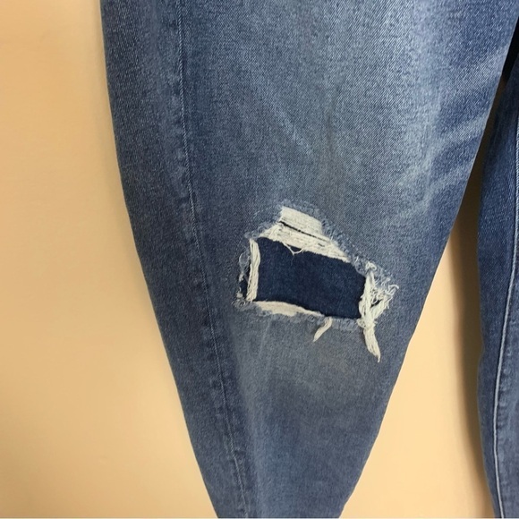 [Lane Bryant] Women's Distressed Taper Straight Leg Mom Jeans - Picture 5 of 7